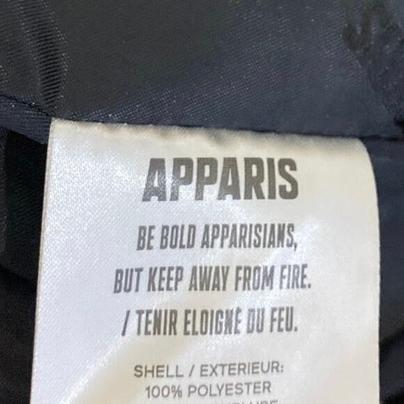 Apparis Women's Black Sherpa Fleece Double Breasted Teddy Trench Coat Jacket XS - Picture 5 of 5